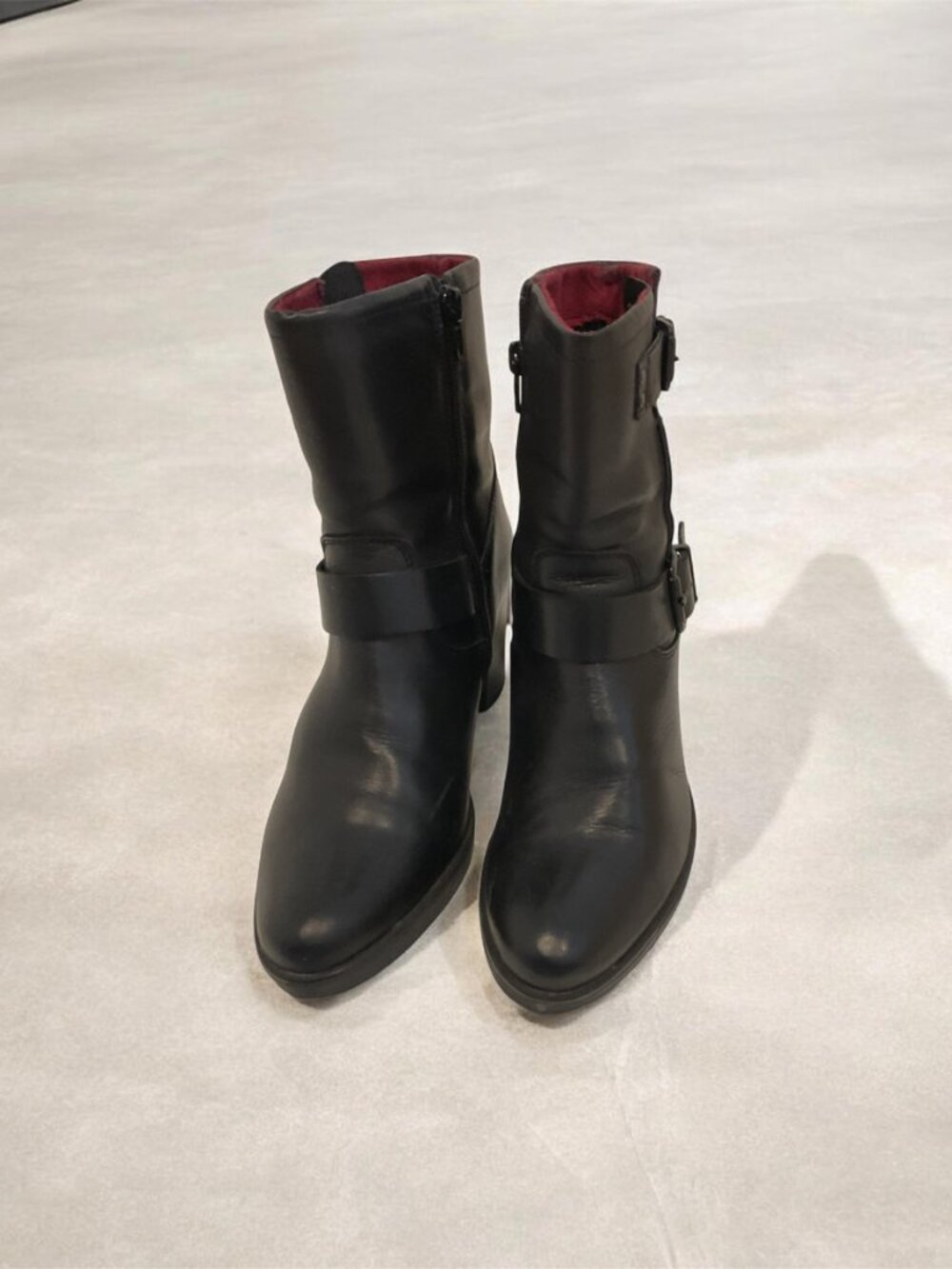 TAMARIS brand - Genuine leather - lining warm - 3 inches heel -german quality -